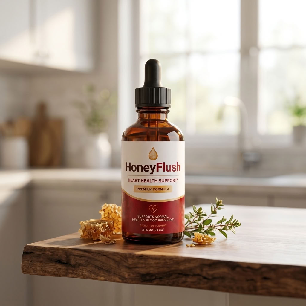 HoneyFlush liquid blood pressure and heart health support drops