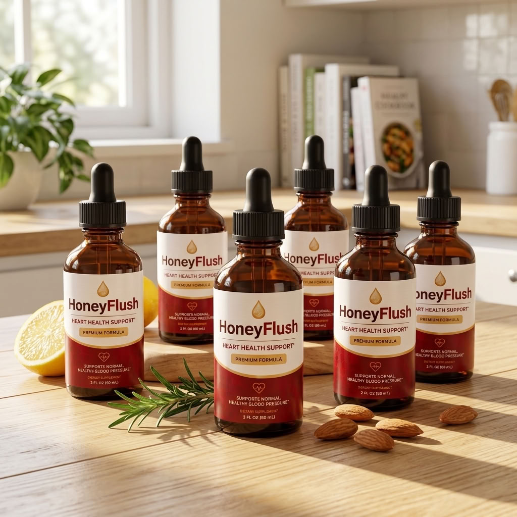 HoneyFlush supplement bottles